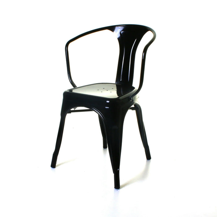 3PC Enna Table & Forli Chair Set - Black