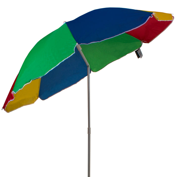 1.6M Multi Coloured Beach Umbrella