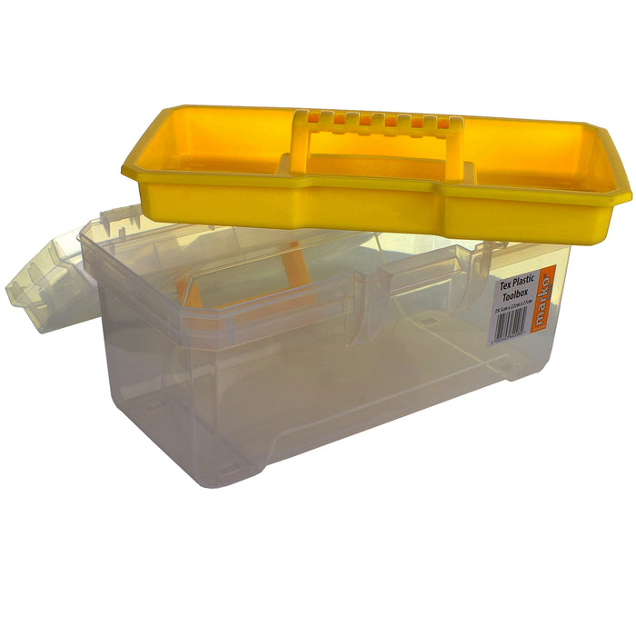Clear Plastic toolbox - TEX