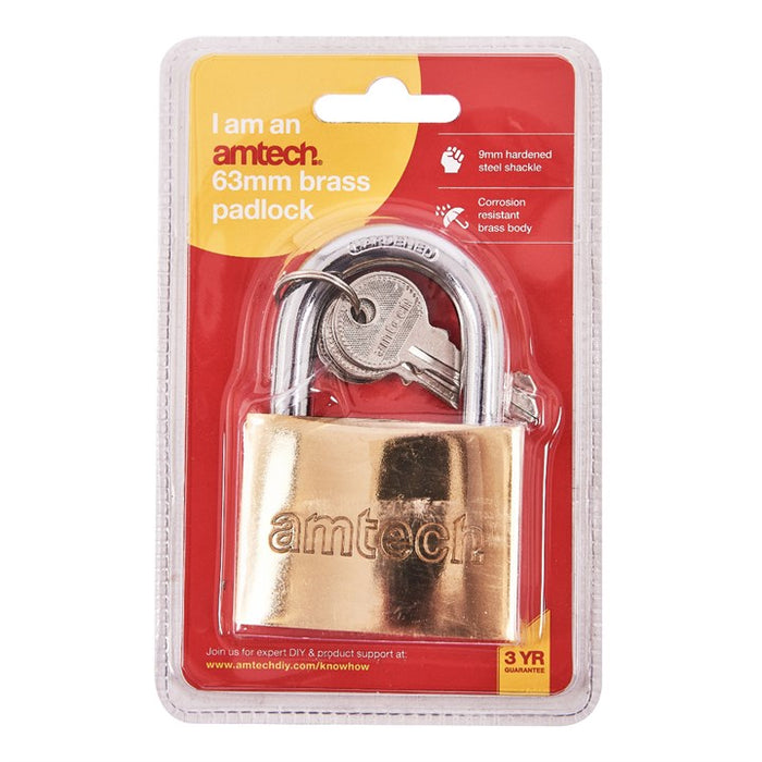 Brass Padlock 63mm