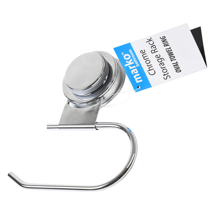 Chrome Storage Rack - Oval Towel Ring