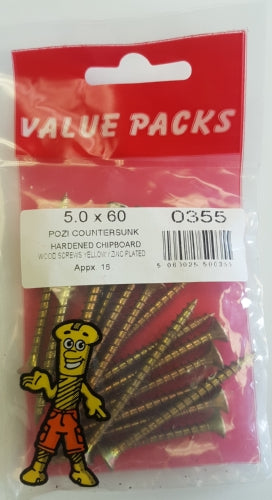 Chipboard Screws 5.0 X 60