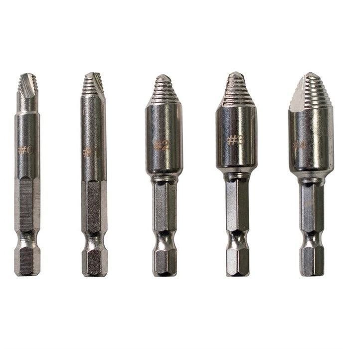 Cross Head Screw Remover Set 5pc