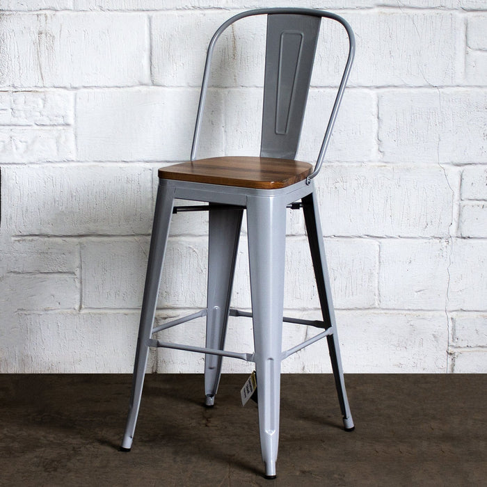 Soranzo Bar Stool - Pale Grey
