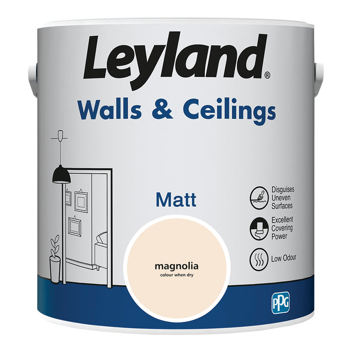 Leyland Walls & Ceilings Matt Magnolia 2.5L