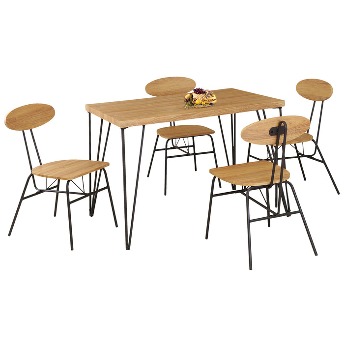 Tangier Dining Set - Natural Wood