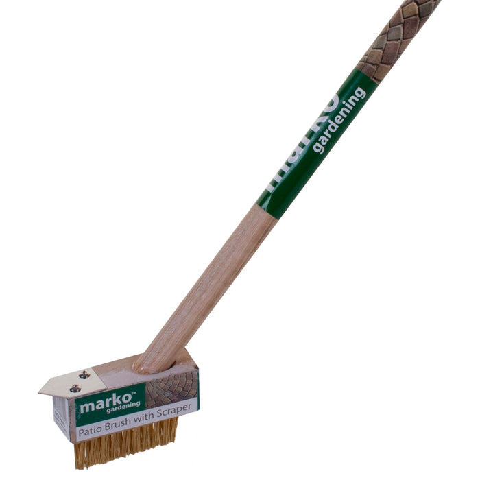 Patio Brush with Wooden Handle