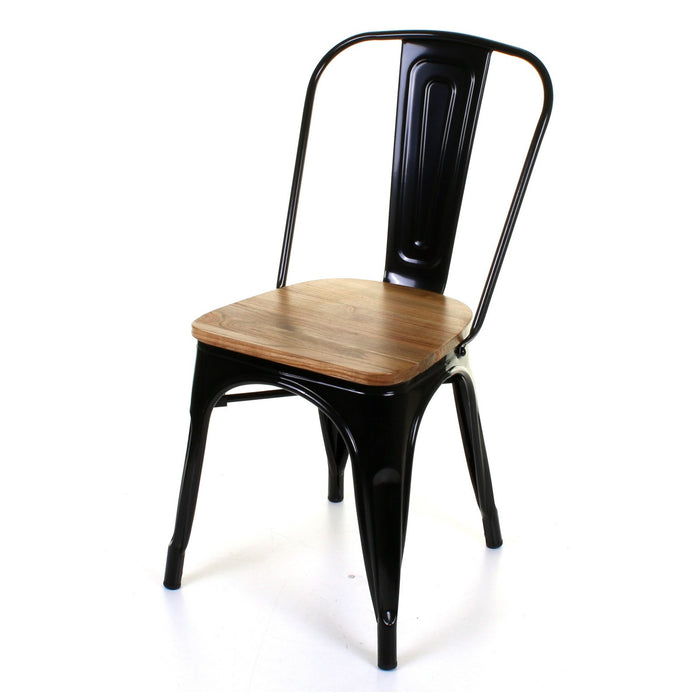 3PC Enna Table & Palermo Chair Set - Black