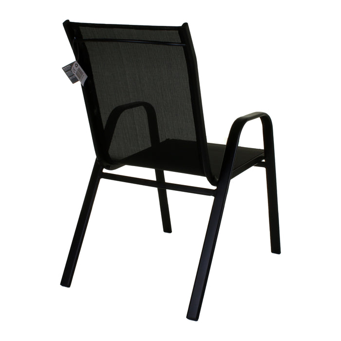 Black Textoline Garden Chair
