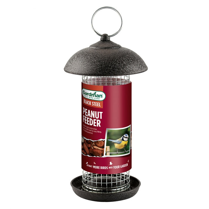 Black Steel Peanut Feeder