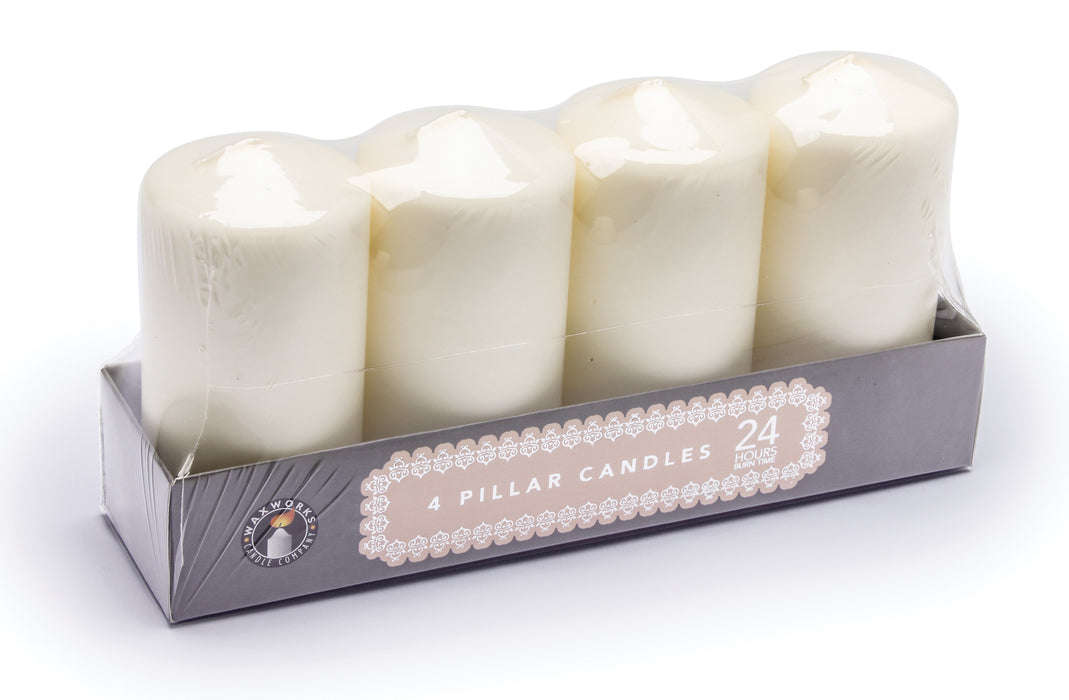 Pillar Candles 24 Hours 4pk