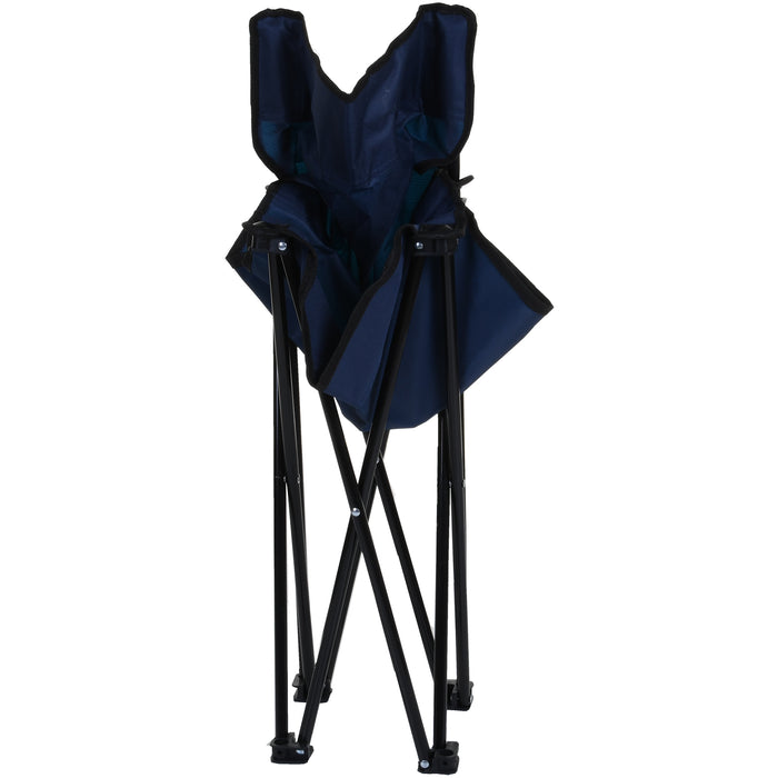3PC Camping Chair and Table Set - Navy Blue