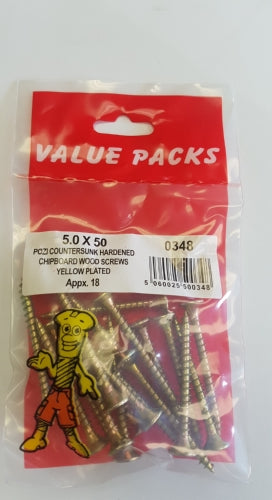 Chipboard Screws 5.0 X 50