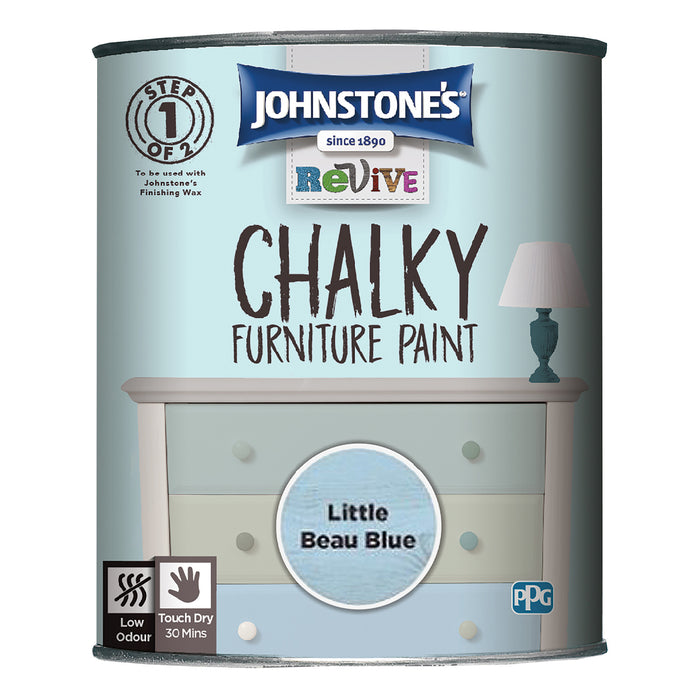 Johnstone's Chalky Furniture Little Beau Blue 750ml