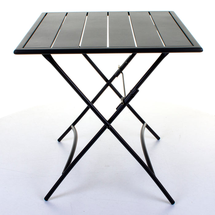 Slatted Bistro Folding Table Sand Grey
