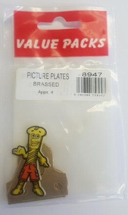 Picture Plates Brassed