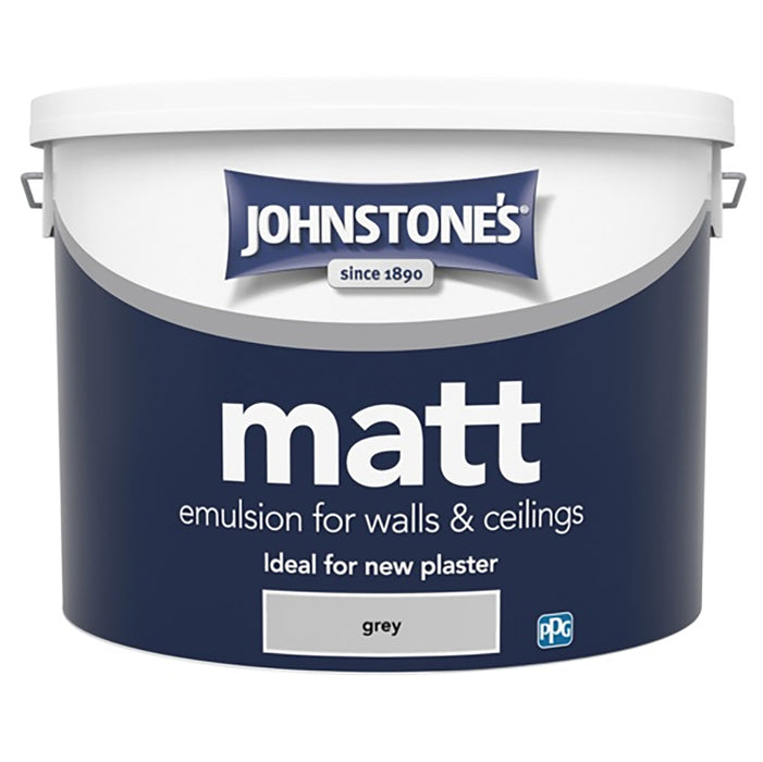 Johnstones Contract Matt Emulsion 10L  - Grey