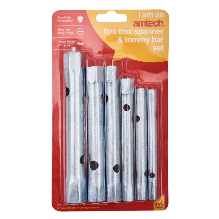 Box Spanner and Tommy Bar 6pc