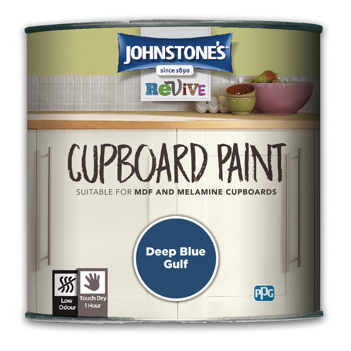 Johnstone's Cupboard Paint Deep Blue Gulf 750ml