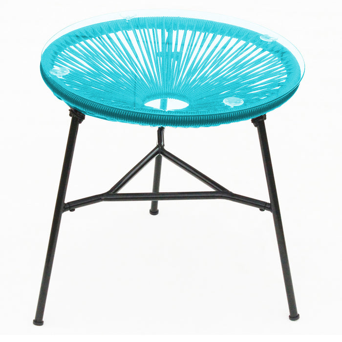3PC Rattan Egg Set - Blue
