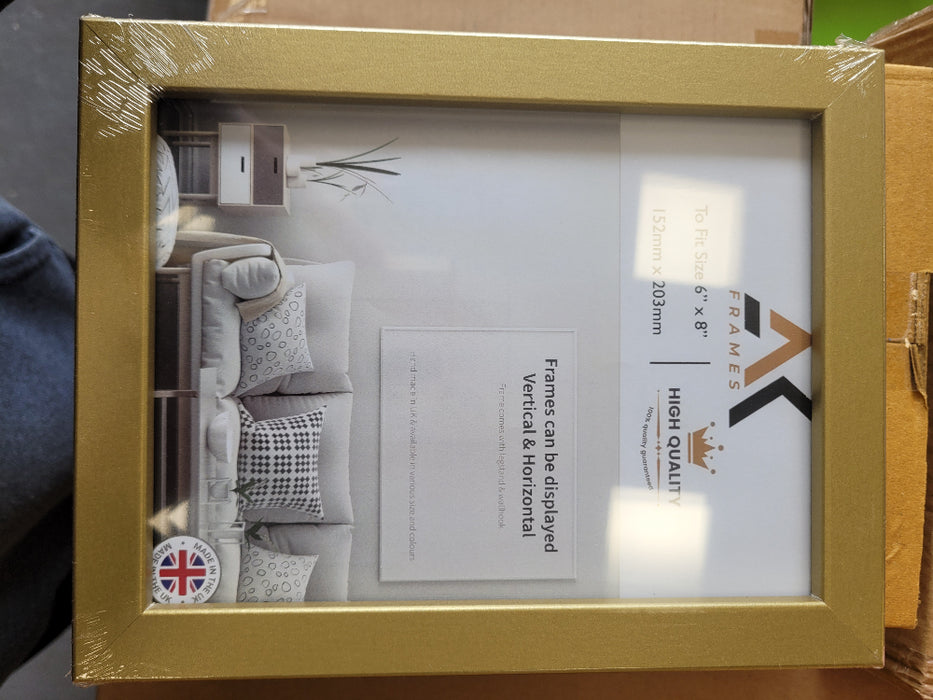 NDL 8x6 Gold Photo Frame