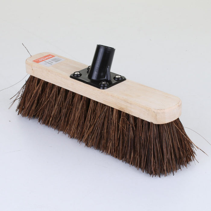 12" Stiff Bassine Broom with Handle