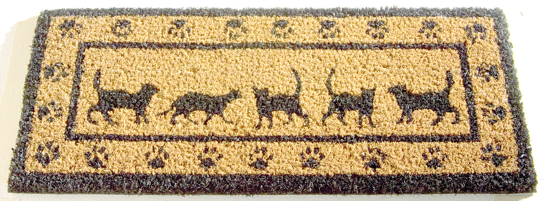 Cats paw print door mat