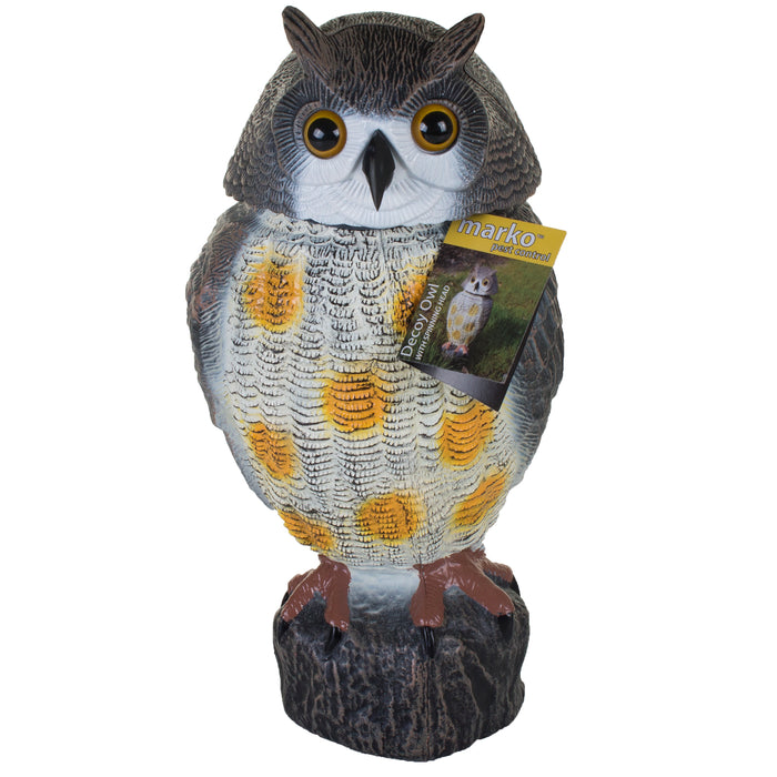 Decoy Owl with Spinning Head