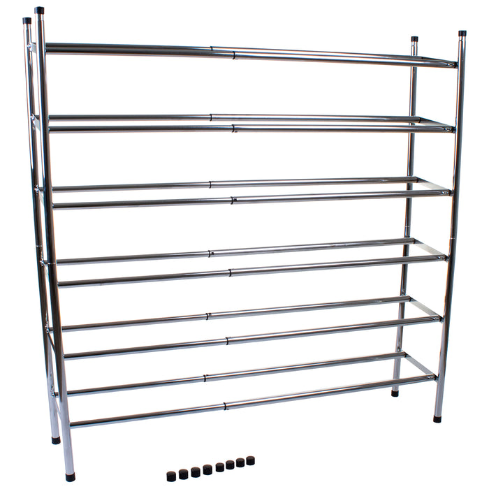 Chrome 3 Tier Shoe Rack