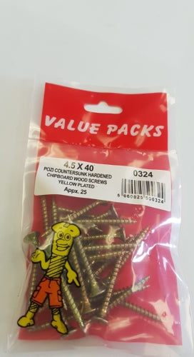 Chipboard Screws 4.5 X 40