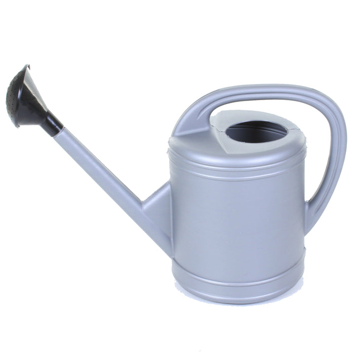 10L Silver Plastic Watering Can