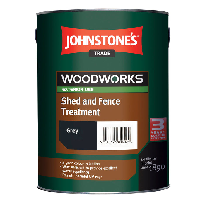 Woodworks Shed & Fence Paint Grey - 5L