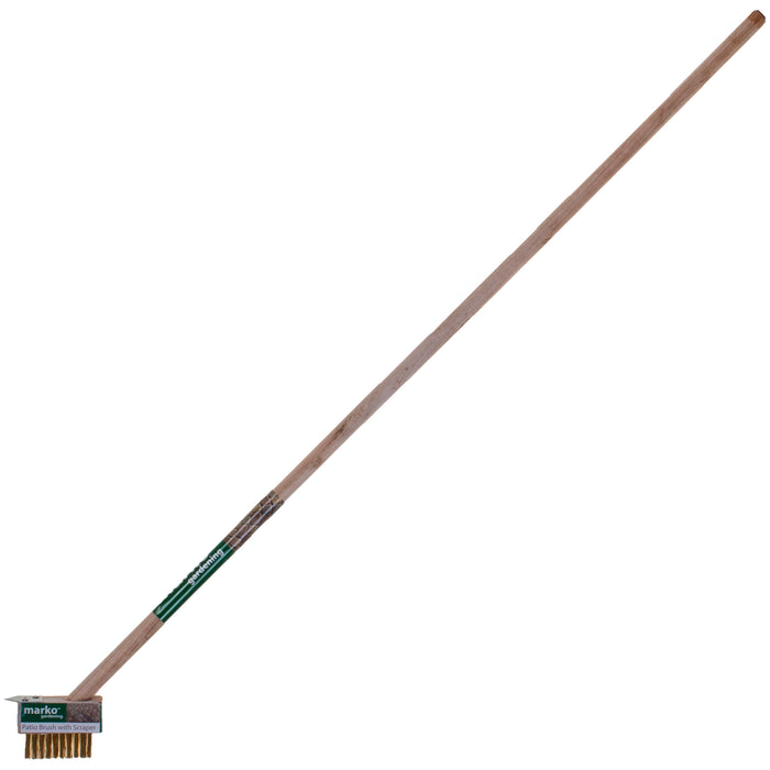 Patio Brush with Wooden Handle