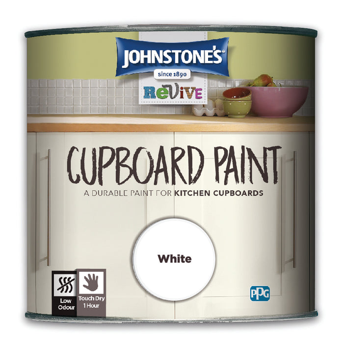Johnstone's Cupboard Paint White 750ml