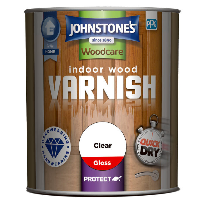 Johnstone's Indoor Varnish  Gloss Clear 750ml