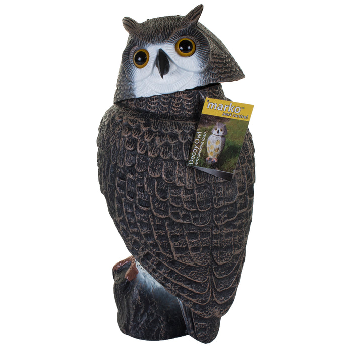 Decoy Owl with Spinning Head