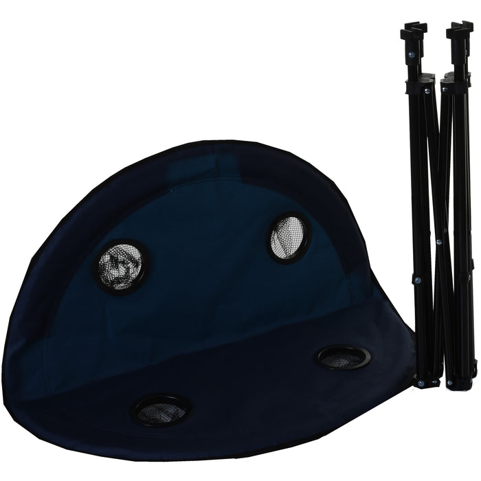 3PC Camping Chair and Table Set - Navy Blue