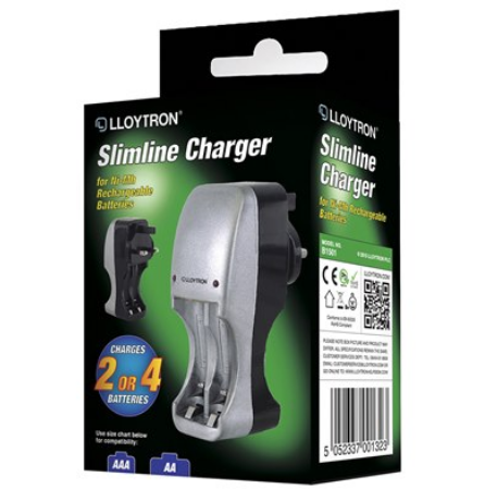 Slimline Plug in Battery Charger