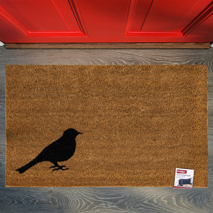 Coir Doormat - Bird Design