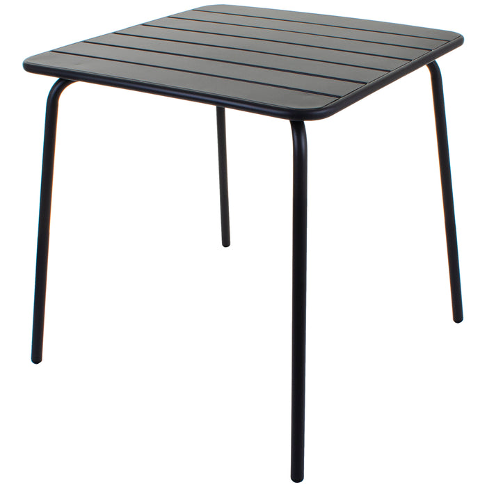 Slatted Bistro Square Table & Chair Sets
