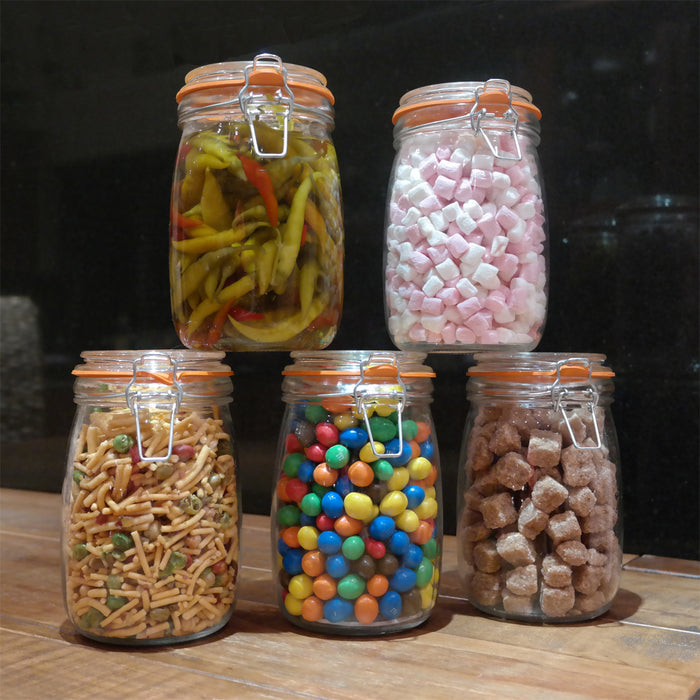 Silicon Sealed Jar 1000ml  3 for Â£10.00