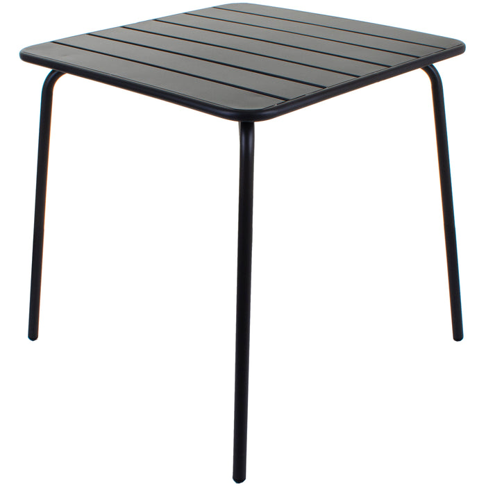 Slatted Bistro Square Table & Chair Sets