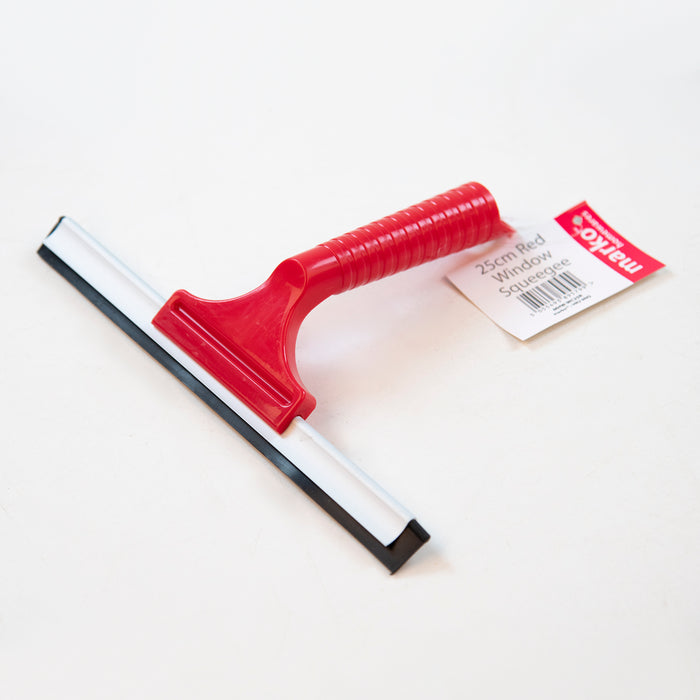 25cm Red Window Squeegee
