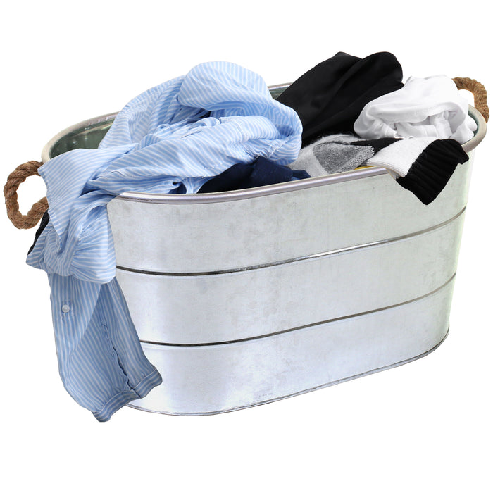 Whitecastle Galvanised Laundry Basket