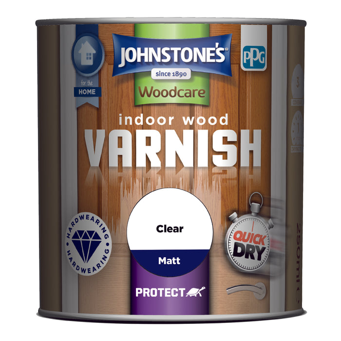 Johnstone's Indoor Varnish  Matt Clear 250ml