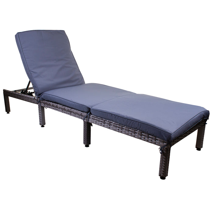 Dominica Sun Lounger - Grey