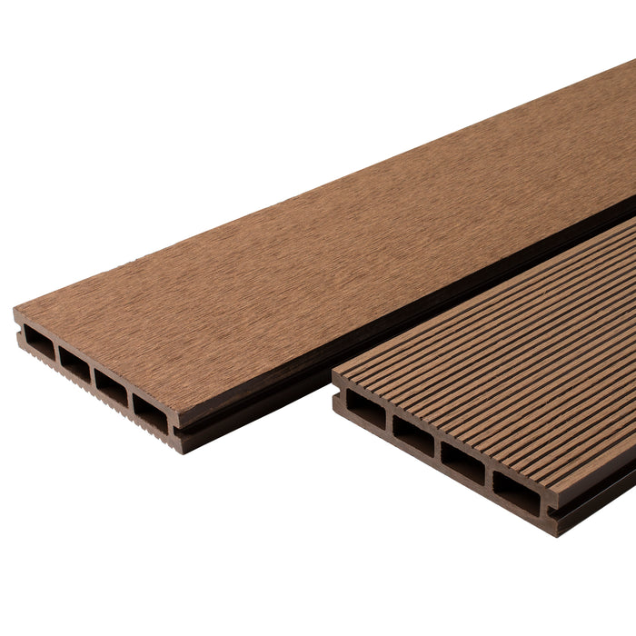 Composite Decking Board - Sanded Back - Light Oak - 3.6M