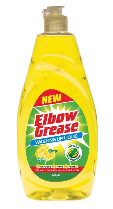 Elbow Grease Washing Up Liquid Lemon Fresh 740ml