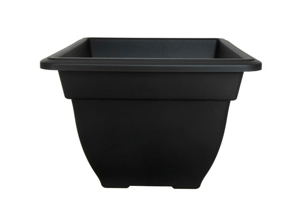 Square Bell Planter Black 38cm