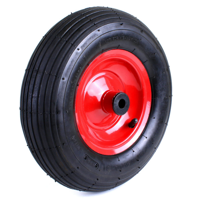 12" Red Wheel - Metal Hub